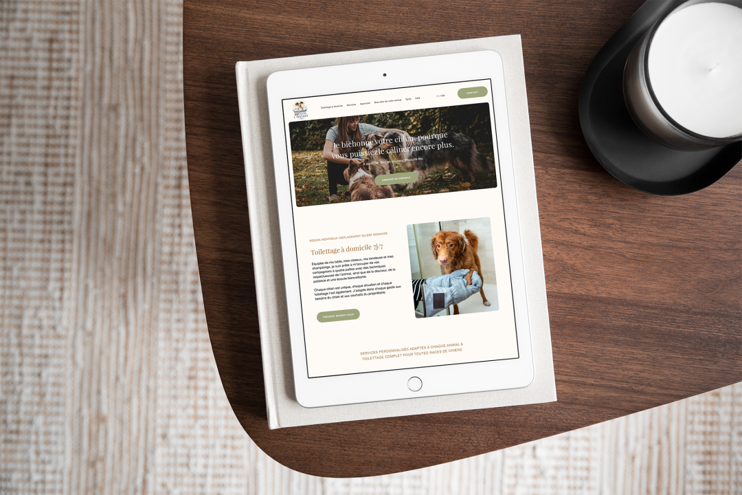 InstantToilettage_MDT Branding & maquette de site internet pour L'Instant Toilettage