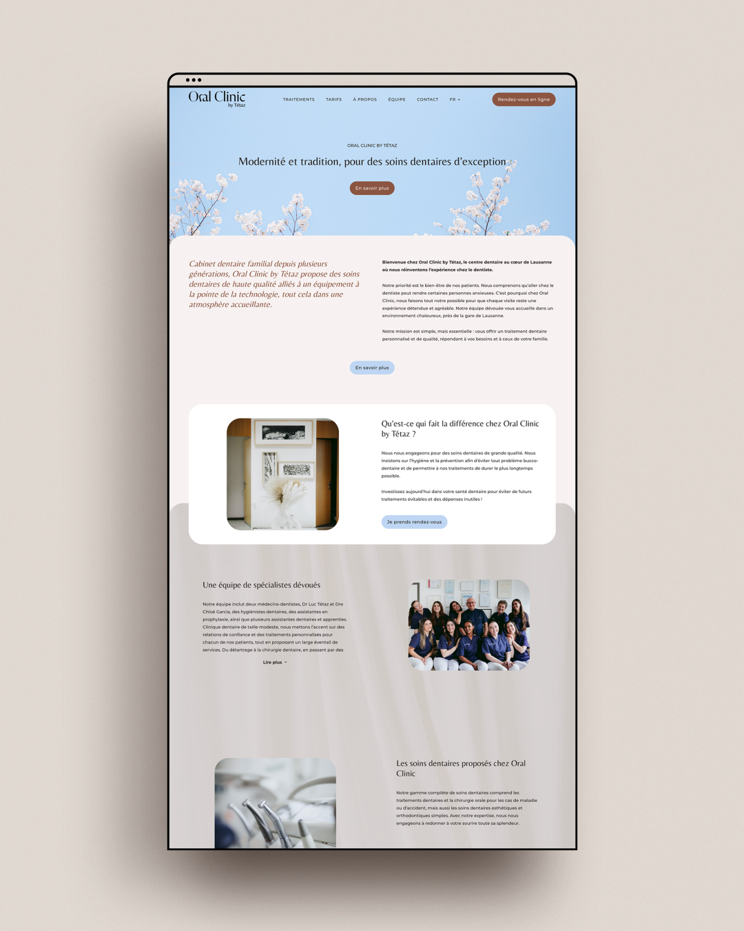 oralclinic_website_ftzstudio Branding & création de site internet pour la clinique dentaire Oral Clinic